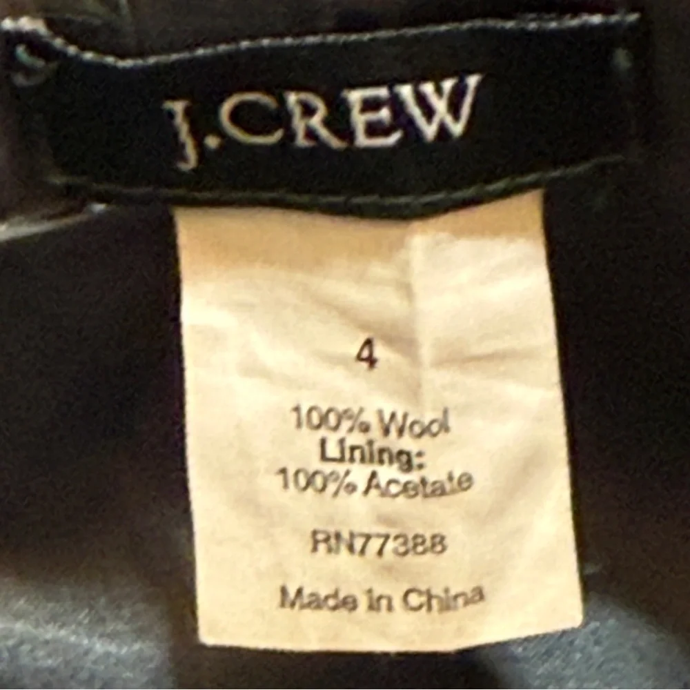J. Crew Charcoal Fiona Jacket